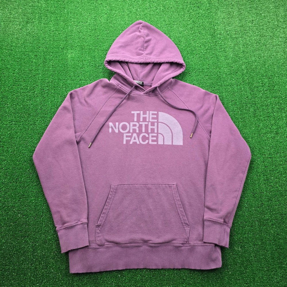 The North Face Hoodie Womens Small Purple Pullover Sweatshirt Fleece Outdoors